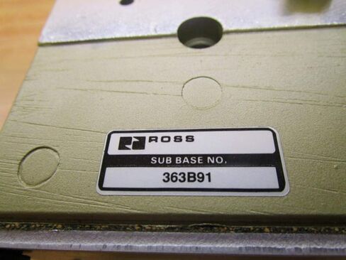Ross 363B91 قاعدة صمام in Saudi Arabia