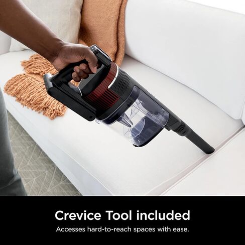 Shark IZ840HRW Stratos Cordless Vacuum with Clean Sense IQ, DuoClean PowerFins HairPro MultiFLEX, Includes Crevice Tool, Up to 50 Minute Runtime, Red (Renewed) in Saudi Arabia