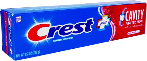Crest Fluoride Cavity Protection معجون الأسنان 8.2 أوقية معجون منتظم ، معجون الأسنان السائبة ، يمنع التجاويف قبل بدء (4 عبوات) in Saudi Arabia