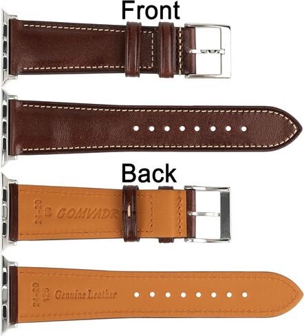 Leather Bands Compatible with Apple Watch Band 42mm 44mm 45mm 49mm Ultra, Replacement Band Leather Strap for Men iWatch Ultra 3/2/1 Series 9 8 7 6 5 4 in Saudi Arabia