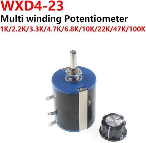 1Pcs WXD4-23 3W Precision Multi-Turn Wire Wound Potentiometer 10 Turns 1K 2K2 3K3 4.7K 10K(1K Ohm) in Saudi Arabia