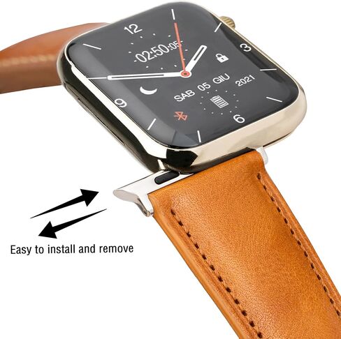أشرطة جلدية متوافقة مع Apple Watch Band 42mm 44mm 45mm 49mm ultra ، حزام جلدي بديل للرجال Iwatch Ultra 2/1 10 9 8 7 6 5 4 3 2 1 in Kuwait