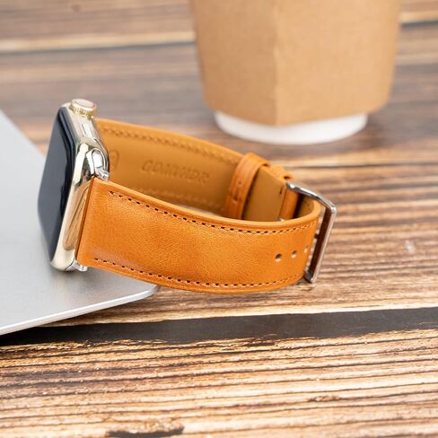 أشرطة جلدية متوافقة مع Apple Watch Band 42mm 44mm 45mm 49mm ultra ، حزام جلدي بديل للرجال Iwatch Ultra 2/1 10 9 8 7 6 5 4 3 2 1 in Kuwait