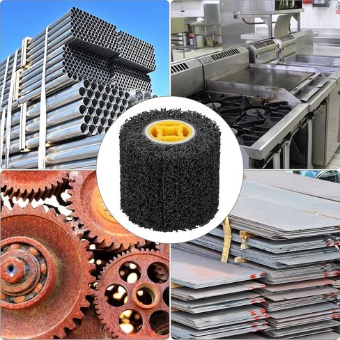 Qwork 4.5 × 4 بوصة ، 40 عجلة كاشطة الحصيرة و 3/4 بوصة أسطوانة تلميع الأسلاك ، طلاء متعدد الاستخدامات in Saudi Arabia