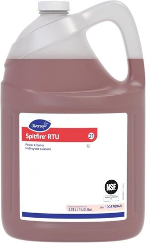 Spitfire Diversey SC 100870948 RTU Liquid Power All-Purpose Cleaner, Heavy Duty Degreaser for Shops & Kitchens, Pine Scent, Ready-to-Use Refill, 1-Gallon (Pack of 4) in Saudi Arabia