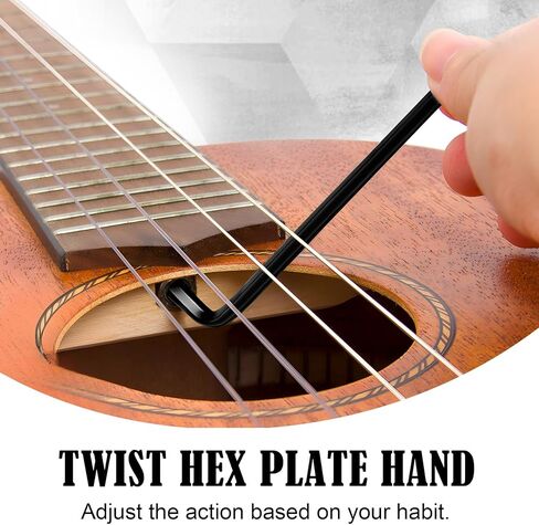 2pcs Guitar Truss Rod Wrench, 4mm 5mm Allen Wrench with Ball End, Truss Rod Adjustment Tool Guitar Neck Repair Maintenance Accessories for Martin Guitar, Wood Guitar - Black, 2 Sizes in Kuwait