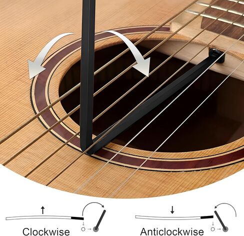 2pcs Guitar Truss Rod Wrench, 4mm 5mm Allen Wrench with Ball End, Truss Rod Adjustment Tool Guitar Neck Repair Maintenance Accessories for Martin Guitar, Wood Guitar - Black, 2 Sizes in Kuwait