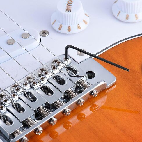 2pcs Guitar Truss Rod Wrench, 4mm 5mm Allen Wrench with Ball End, Truss Rod Adjustment Tool Guitar Neck Repair Maintenance Accessories for Martin Guitar, Wood Guitar - Black, 2 Sizes in Kuwait