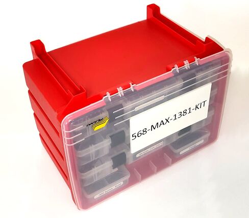 عام 568-MAX-1381-KIT-MAX TRACK O-RING KIT ، 1،415 حلقات مطاطية شائعة الحجم ، الأحمر ، 1 in Saudi Arabia