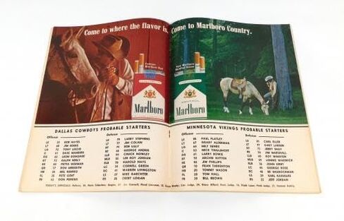 1966 Minnesota Vikings at Dallas Cowboys NFL Football Program 9-2-66 - NFL Programs in Saudi Arabia