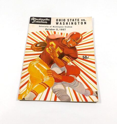 1957 Ohio State at Washington College Football Program 10-5-57 - College Programs in Saudi Arabia