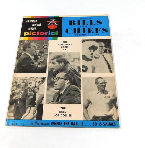 1966 Kansas City Chiefs في برنامج Buffalo Bills AFL Football Program 9-11-66-برامج اتحاد كرة القدم الأميركي in Saudi Arabia
