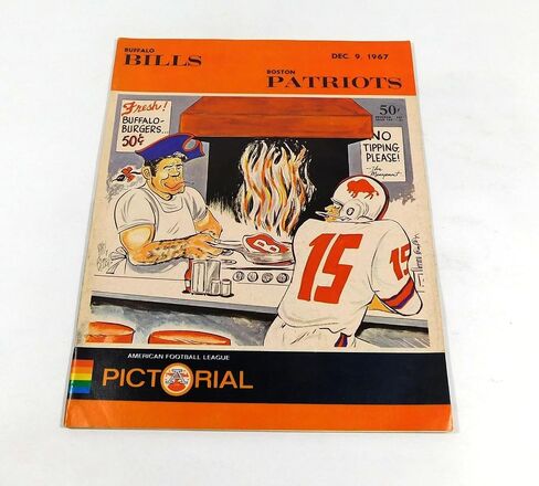 1967 Buffalo Bills at Boston Patriots AFL Football Program 12-9-67 - NFL Programs in Saudi Arabia