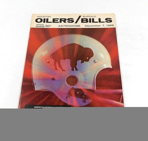 1968 Buffalo Bills في Houston Oilers AFL Football Program 12-7-68-برامج اتحاد كرة القدم الأميركي in Kuwait