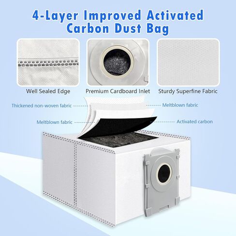 23pcs قطع غيار استبدال ecovacs deebot x8 pro omni/yeedi s14 بالإضافة إلى robot facuum accessories kit: 1 الفرشاة الرئيسية ، وسادات ممسحة 2 الأسطوانة ، 6 مرشحات ، 6 فرش جانبية ، 6 أكياس غبار ، 2 أدوات in Kuwait