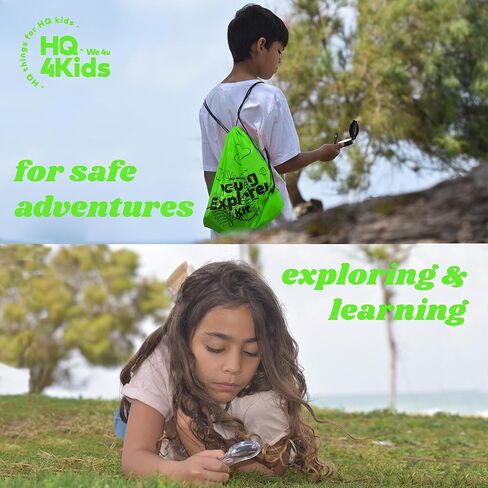 HQ 4KIDS BY: WE 4U - Outdoor Adventure Kit for Kids: Binoculars, Compass, Magnifying Glass & Flashlight. 3-12 Year Old Boys & Girls in Saudi Arabia