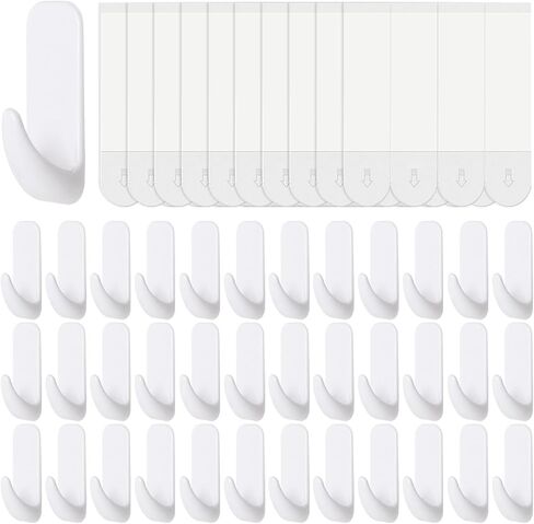 خطاطيف الجدار لتعليق 14pcs شماعات شديدة التحمل ، شماعات المناشف للحمام مع 20 شرائط لاصقة كبيرة ، ضرورية نوم ، قبعة ، معطف in Saudi Arabia
