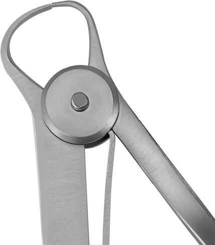 Iwanson Gauge 4 "10mm - أداة قياس دقة الفولاذ المقاوم للصدأ لمصممي المجوهرات ، الحرفيين ، والمتحمسين ، مع حركة الربيع للحركة السلسة والمعايرة القابلة للتعديل (حاد) in Kuwait