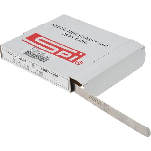 SPI 91-422-6 لفة مخزون Gage Feeler: 25 قدم × 1/2 بوصة x 0.0050 بوصة سمك in Saudi Arabia