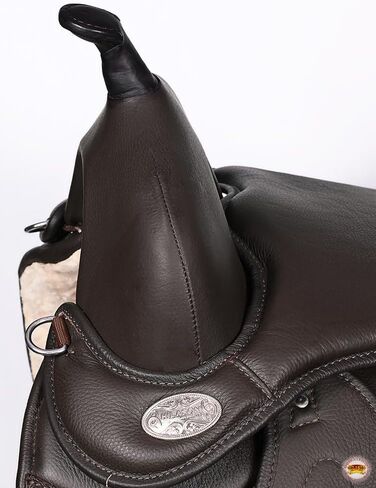 Hilason Horse English Treeless Saddle Endurance Trail Trail Leather in Saudi Arabia