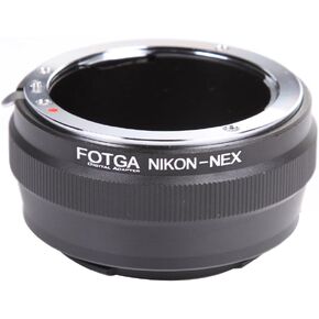 FOTGA Adapter Ring for NIK0N F AI Lens to S0NY E-Mount Mirrorless Camera NEX-5R 5T NEX-6 NEX-7 a7 a7S a7R a7II a7SII a7RII a6500 a6300 a6000 a5100 a5000 a3500 NEX-FS700 VG30 VG900 PXW-FS7
