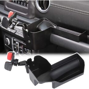 JeCar for Jeep Phone Mount Drink Cup Holder, Passenger Grab Handle Storage Tray Organizer for 2018-2020 Jeep Wrangler JL JT Gladiator