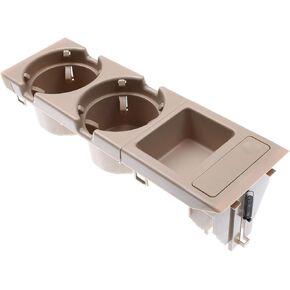 A-Premium Cup Holder Compatible with BMW E46 3 Series-323Ci, 323i, 325Ci, 325i, 325xi, 328Ci, 328i, 330Ci, 330i, 330xi, M3, 1999-2006, Front Drinks Holder Center Console, Beige, Replace# 51168217955