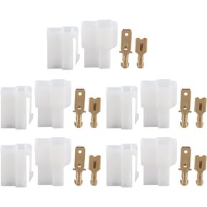 T type 2 Pin DC Power Connector Plug, Car Radio Cable Connectors Power Plug Fit for Kenwood