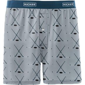 KICKEE Men’s Print Boxer Short Underwear, Lightweight and Breathable Mens Boxers