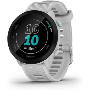 Garmin Forerunner 55, GPS Running Watch with Daily Suggested Workouts, Up to 2 weeks of Battery Life, White (Renewed) One Size