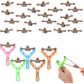 5pcs Catapult Slingshot Toy, Funny Rubber Launcher Toy Novelty Finger Sticky Catapult for Kids Adults Party Favors Birthday Joke Toys Gifts
