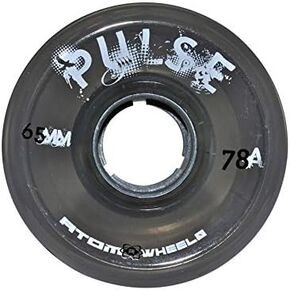 Outdoor Quad Roller Wheels 78A ATOM PULSE Black / 2 Packs - 8 Wheels