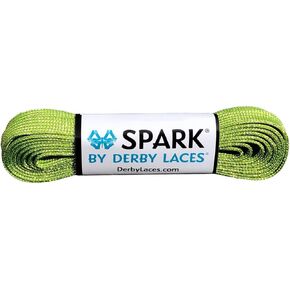 Lime Green Spark Shoelace for Shoes, Skates, Boots, Roller Derby, Hockey and Ice Skates