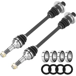 Rear Left & Right CV Axle Shaft with Wheel Bearing for Yamaha Rhino 450 660 2006 2007 2008 2009 5UG-F530T-20-00, 5UG-F530V-02-00, 5UG-F531H-21-00