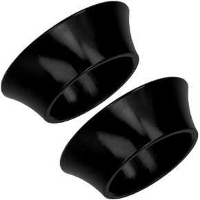 2Pcs Bike Headset Spacer, Bike CNC Aluminium Alloy Headset Washer Bike Front Fork Conical Stem Spacers(Black) Conical Headset Spacers Bike Headset Spacers Bike Headset Spacers