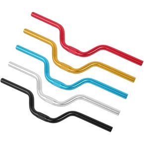 Downhill Handlebars Gold,75Mm Riser Bars,Riser Handlebars,Aluminum Alloy Mountain Bike Road ycle Fixed Gear Riser Bar Handlebar 25.4mm*520mm(Golden)
