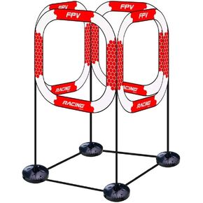 FPV Racing Gate Obstacle Avoidance Training RC Drone FPV Racing Gate Flying Crossing Door with Base780mm Red and White in Kuwait