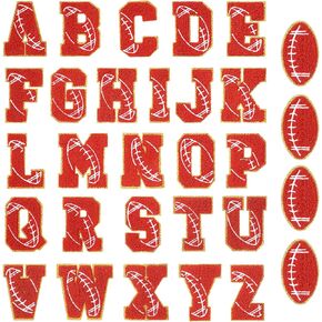 Hotop 30 Pcs Chenille Letter Patches Iron on Patches for Clothing Sports Patches Chenille Embroidered Applique for Bags Hat DIY Clothing Jackets Backpacks Repair (Yellow,Softball Number Style)