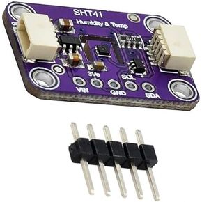 1 pcs SHT41 T/H Sensor for QWIIC Interface Temperature and Humidity Sensor Module SHT41 Temperature Humidity Sensor Module IIC I2C 3.3V-5V Compatible with Stemma QT Qwiic