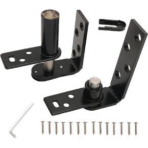Swing Door Hinge, Hardware Commercial Saloon Door Hinges Heavy Duty, 180 Degree Rotation for Swinging Cafe Door Hardware Hinges