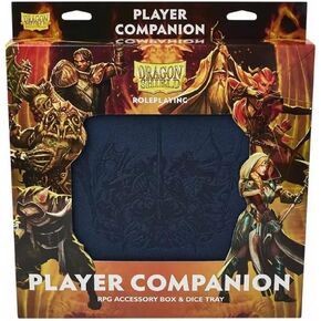 Dragon Shield RPG: رفيق اللاعب: منتصف الليل الأزرق - متوافق مع بطاقات DND Spell الرسمية - يمكن استخدامه كصينية نرد - غرفة للمنمنمات والأقلام والنرد
