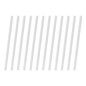 EISCO 12PK Polypropylene Stirring Rods, 7.9" - Rounded Ends, 7mm Diameter - Excellent for Laboratory or Home Use - Chemical & Heat Resistant Plastic