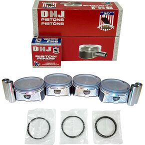 DNJ PRK435 Piston and Ring Kit For 2003-2010 Ford Mazda Mercury 3 5 6 Fusion Milan 2.3L L4 DOHC 16V Naturally Aspirated