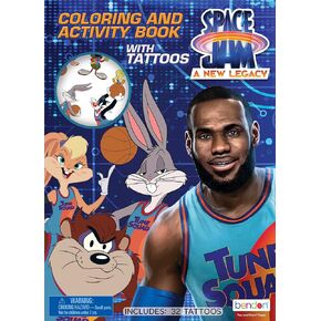 Bendon Space Jam: A New Legacy 48 Page Coloring and Activity Book with Temporary Tattoos (Looney Tunes) 50789