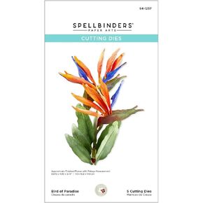 SPELLBINDERS PAPERCRAFTS, INC Spellbinders Etched Dies by Susan Tierney-Cockburn-Bird of Paradise-The Painter's Garden, Metal