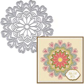 ABTOLS Metal Door Frame Cutting Dies, Leaves Flower Frame Die Cuts Embossing Brched Background Dies Template Mould for Card Scrapbooking and DIY Craft Album Paper Card Decor
