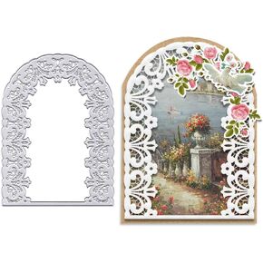 يموت قطع زهرة معدنية، زهر يموت تخفيضات النقش الإستنسل خط القلب زهرة خلفية يموت قالب قالب لسكرابوكينغ بطاقة وDIY كرافت ألبوم ورقة بطاقة ديكور