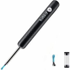 Ear Wax Removal Endoscope, BEBIRD Earwax Remover Tool with Ear Camera HD, USB Rechargeable WiFi Otoscope with 6 LED Lights, Ear Cleaner Scope for Kids, Adults & Pets, iPhone, iPad & Android (Black)