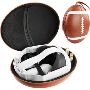 حقيبة حمل RGEEK متوافقة مع Quest 3 وأجهزة التحكم، مساحة كبيرة صلبة، حماية أثناء السفر، مقاومة للماء، لون الرجبي in Kuwait