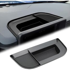 for 2023 2022 Maverick Center Console Dash Storage Tray Compatible with Ford Maverick 2022 2023 Accessories Dashboard Organizer Box Tissue Glasses Holder Black